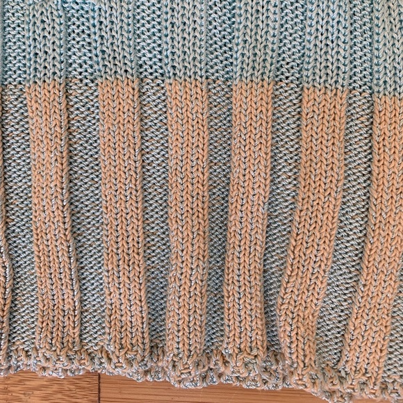 French Concept Size Small Blue Sequin Top - Picture 5 of 5